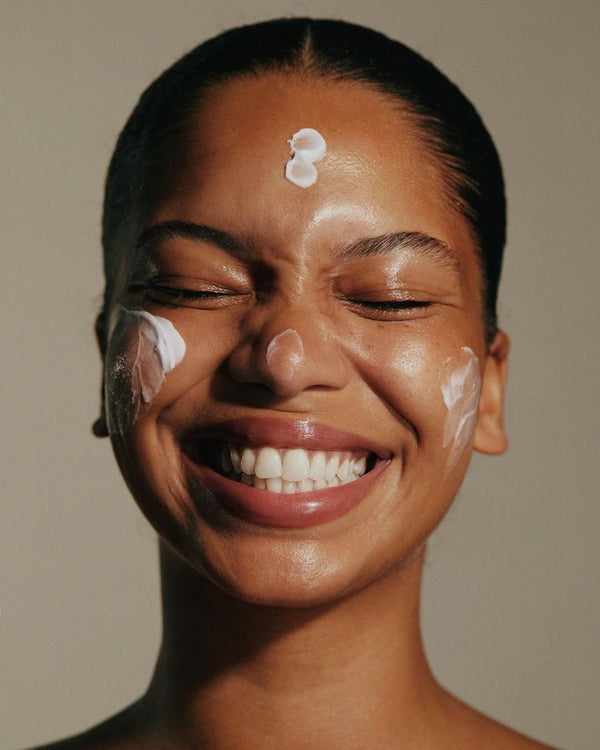 an image of two models with varying skin types