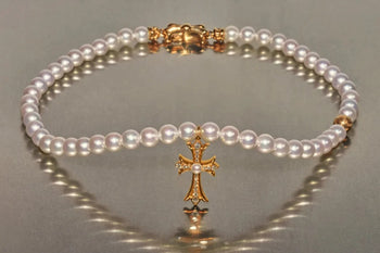 Mikimoto and Chrome Hearts 22-karat gold pearl jewellery collection