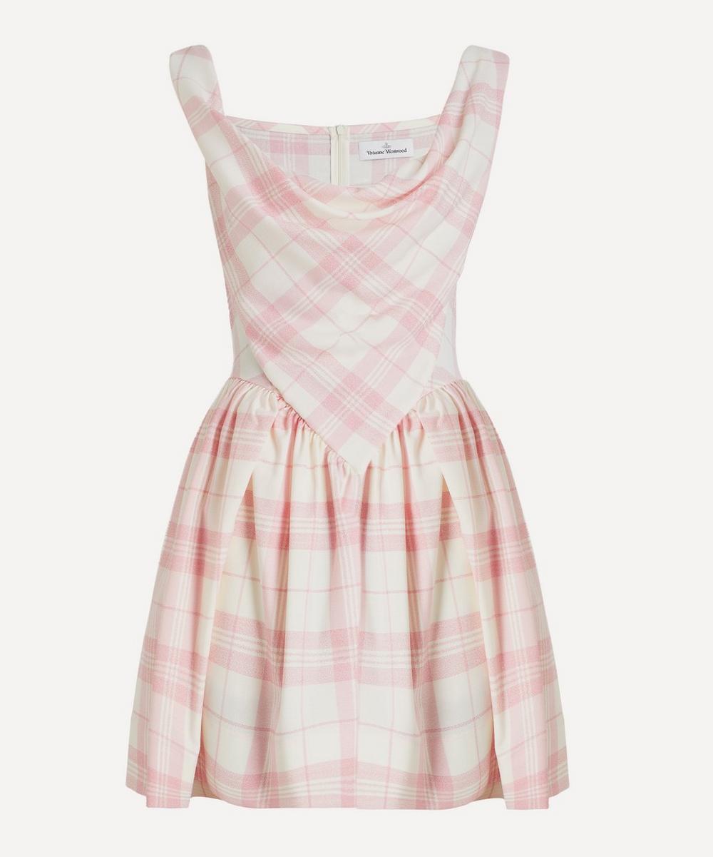 Sunday Pink and Ivory Check Mini Dress