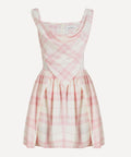 Sunday Pink and Ivory Check Mini Dress