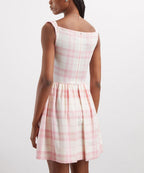 Sunday Pink and Ivory Check Mini Dress