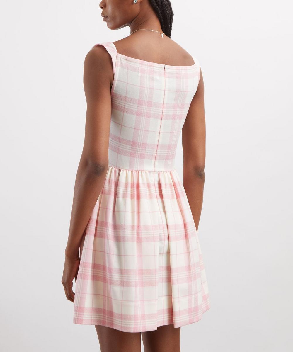 Sunday Pink and Ivory Check Mini Dress