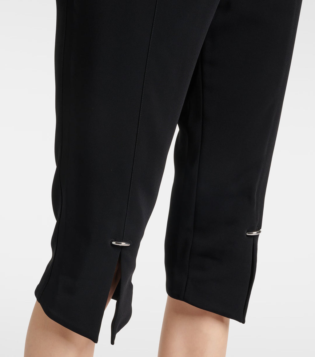 Mugler Pierced Capri Pants in Black