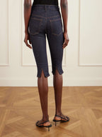 Jacquemus Denim Slim-Leg Capri Pants in Indigo