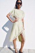ZW Collection Lace Cut-Out Dress