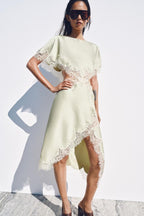 ZW Collection Lace Cut-Out Dress