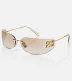 Logo Oval Sunglasses