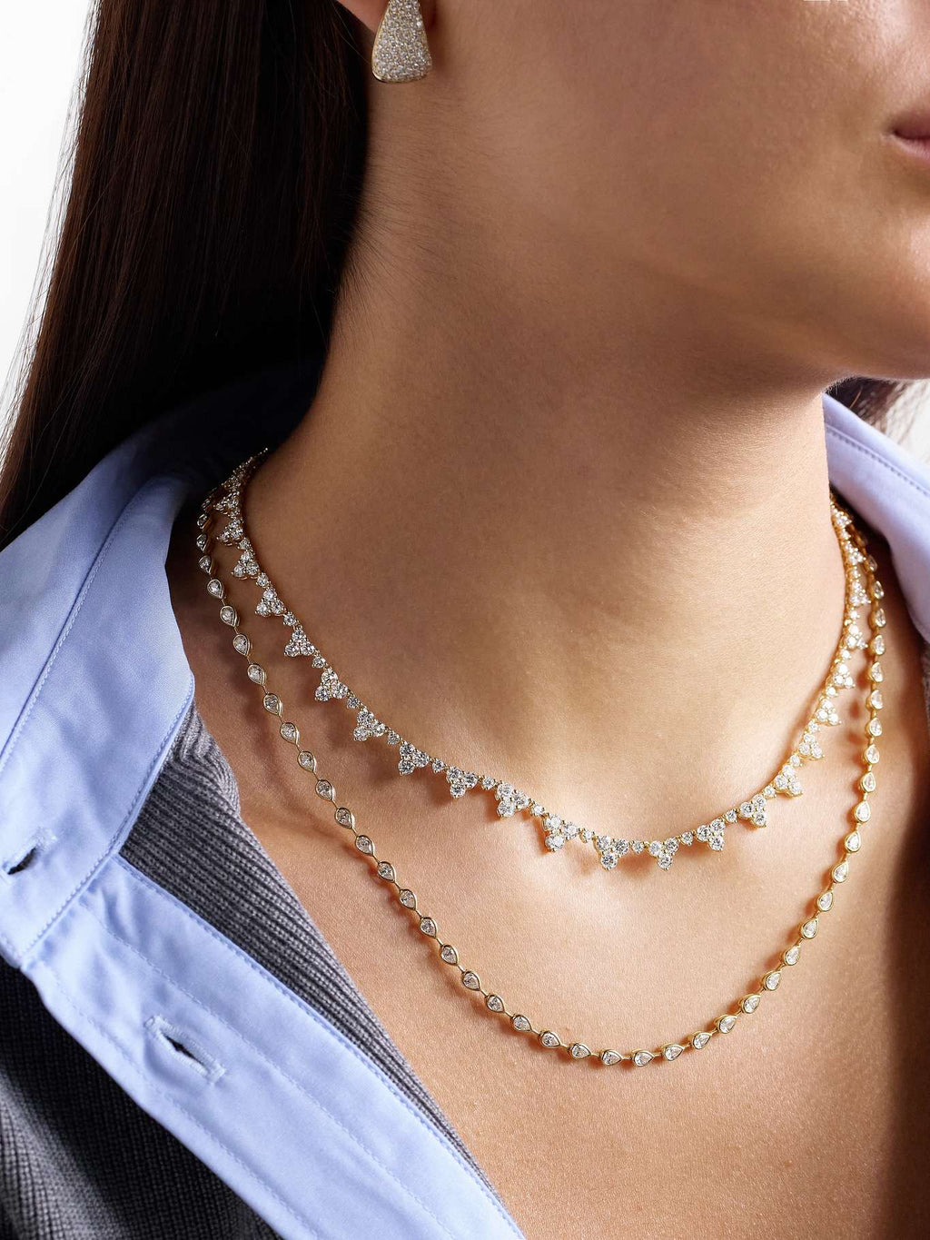 Eternity 18-Karat Gold Diamond Choker