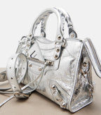 Balenciaga Le City Small Leather Tote Bag – Silver
