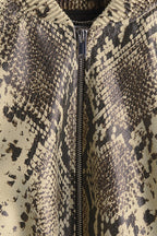 Stella McCartney x H&M Snakeskin-Print Bomber Jacket