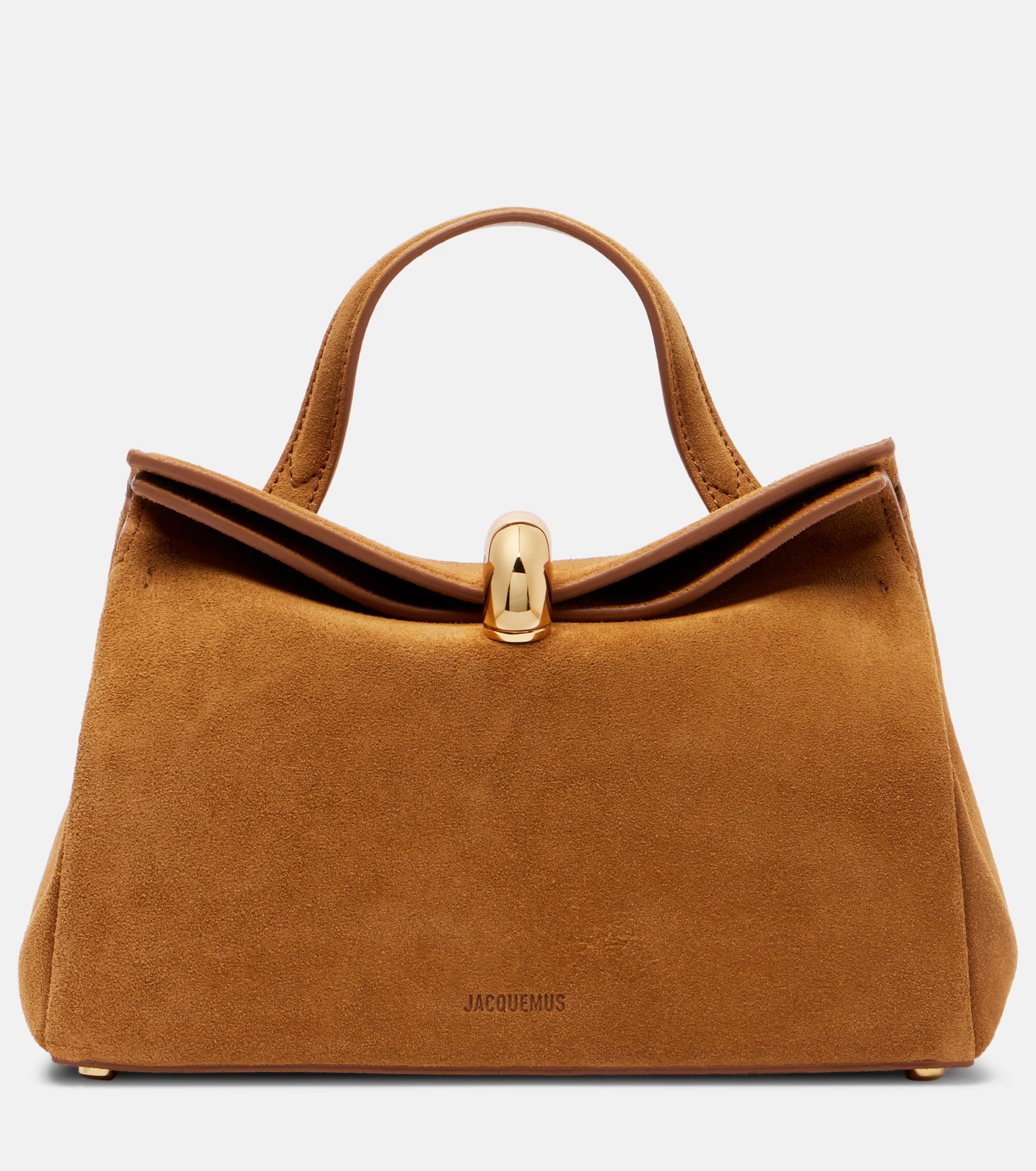 Valerie Small Suede Top-Handle Bag