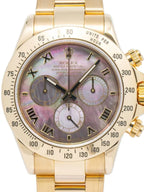 Rolex Cosmograph Daytona in Yellow Gold with Mother-of-Pearl Dial