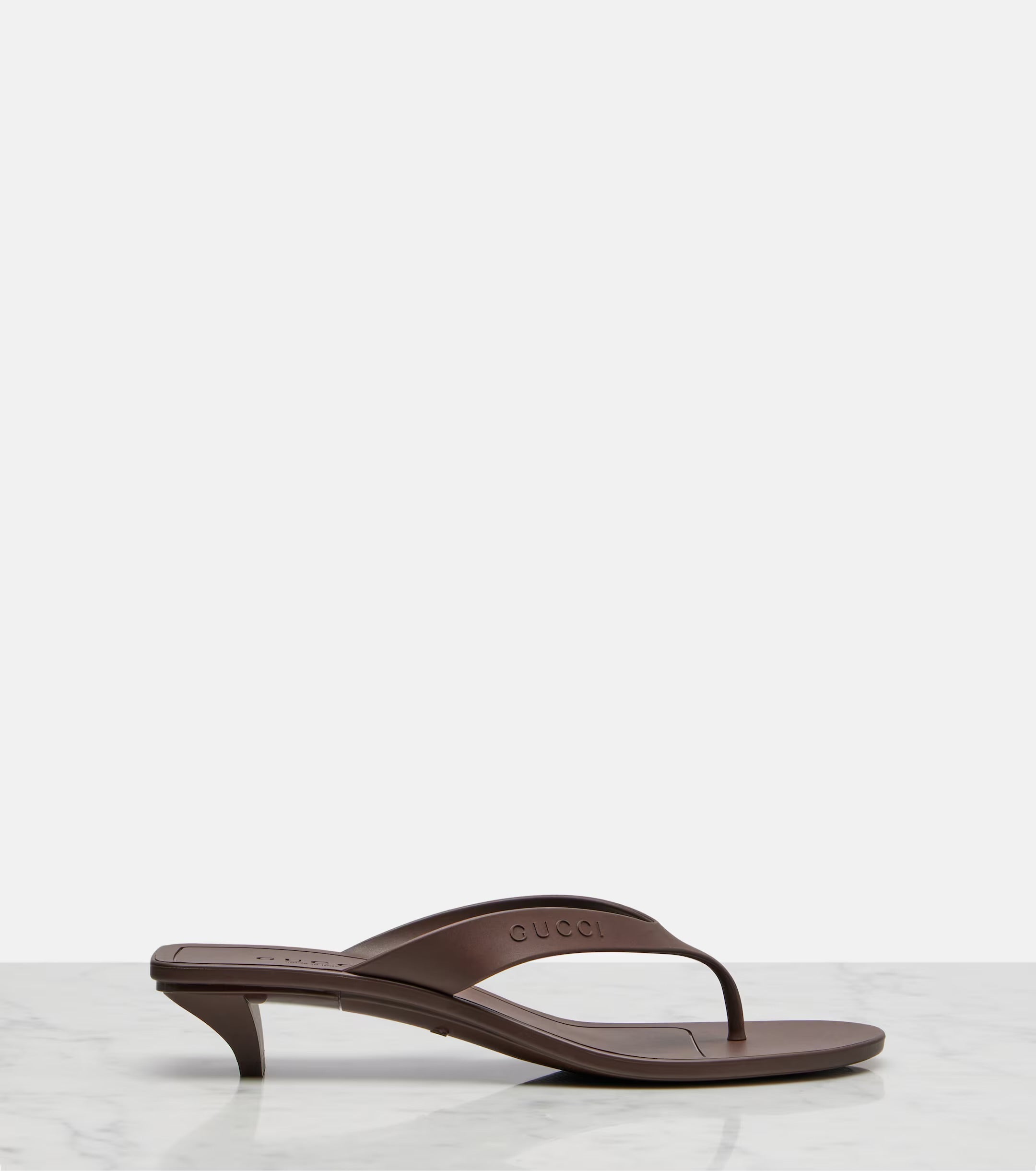 Gucci Vittoria Thong Sandals – Brown
