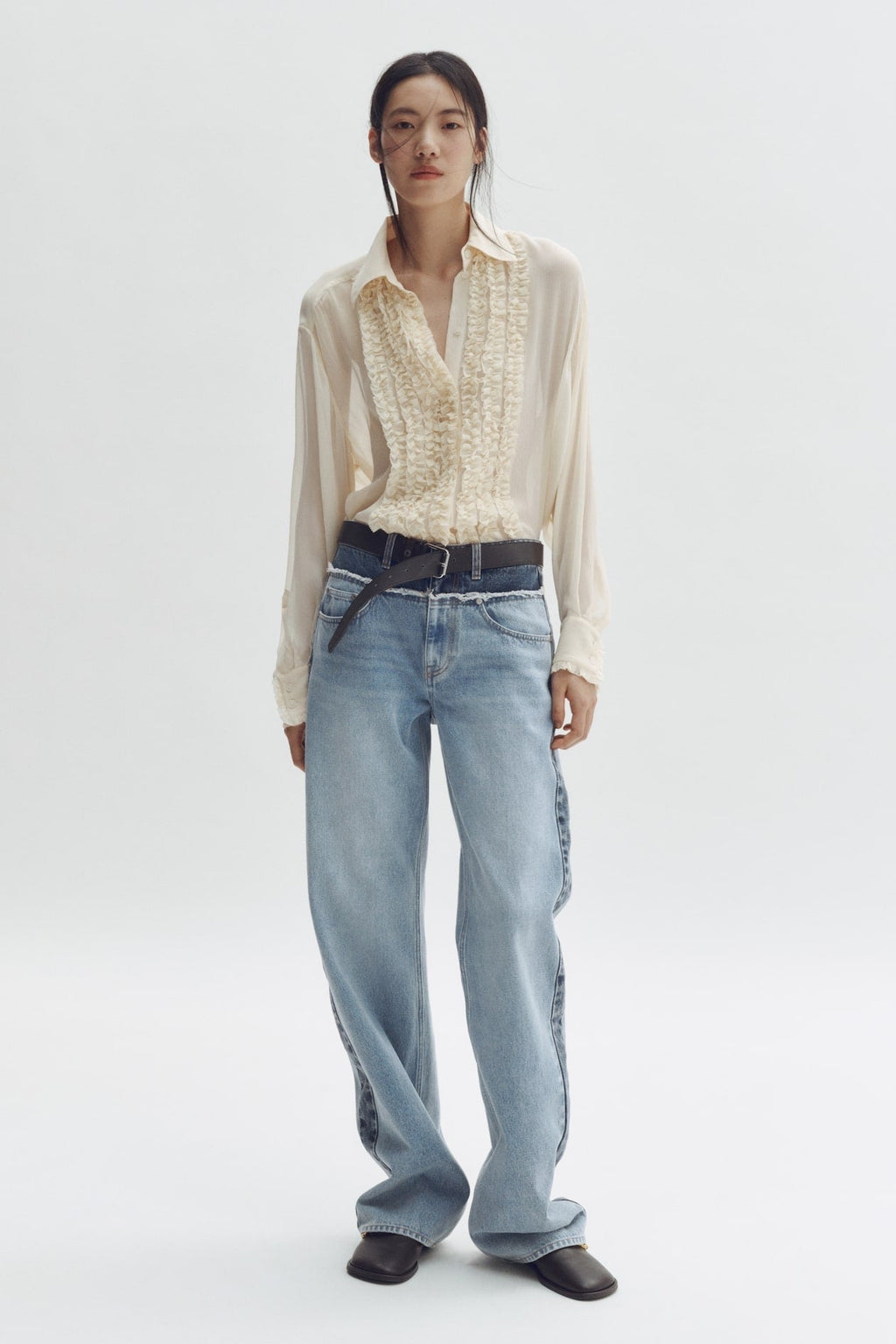 Stella McCartney x H&M Two-Tone Wide-Leg Jeans