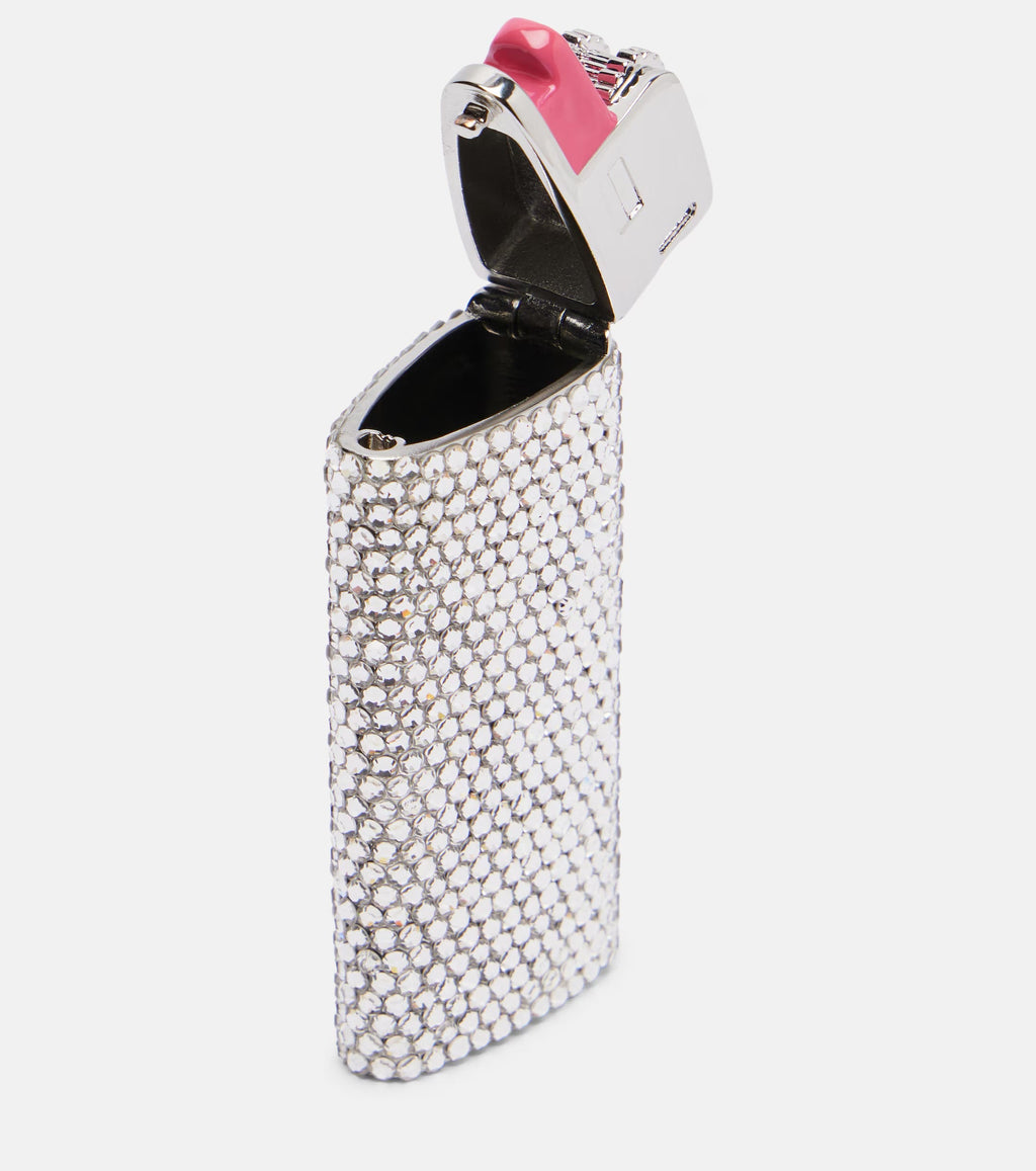 Flame Mini Crystal-Embellished Pillbox