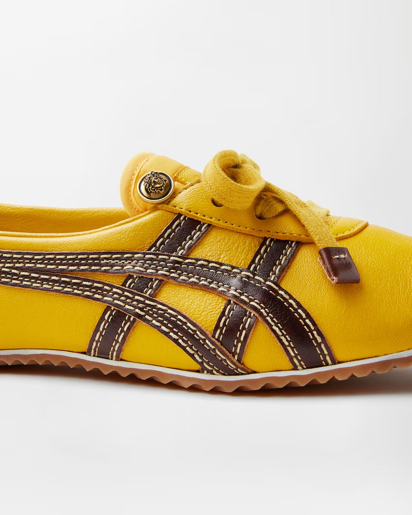 x Onitsuka Tiger TAI-CHI Sakura Nappa Trainers in Brown & Yellow