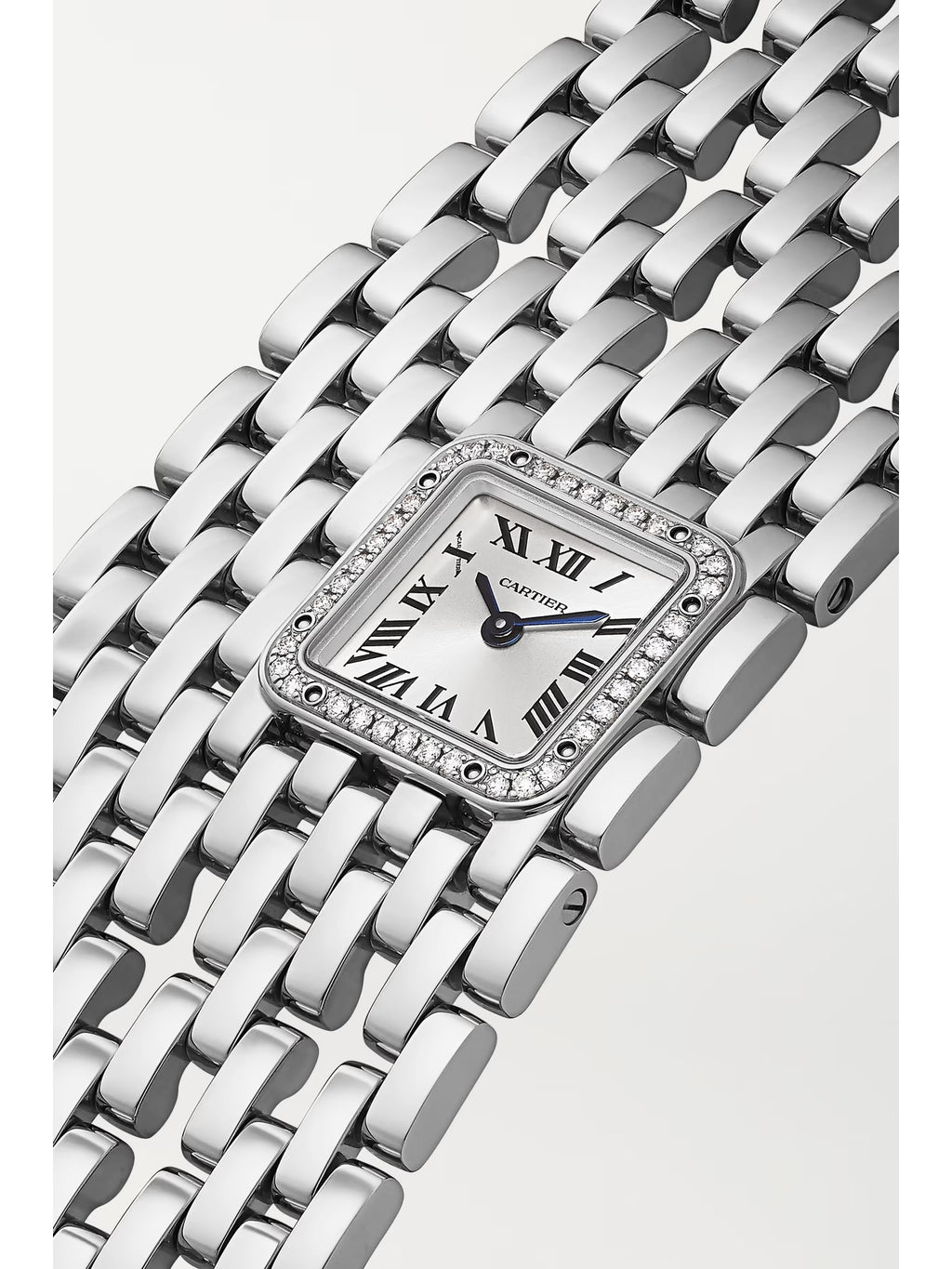 Panthère de Cartier Manchette 40mm 18-Karat White Gold and Diamond Watch