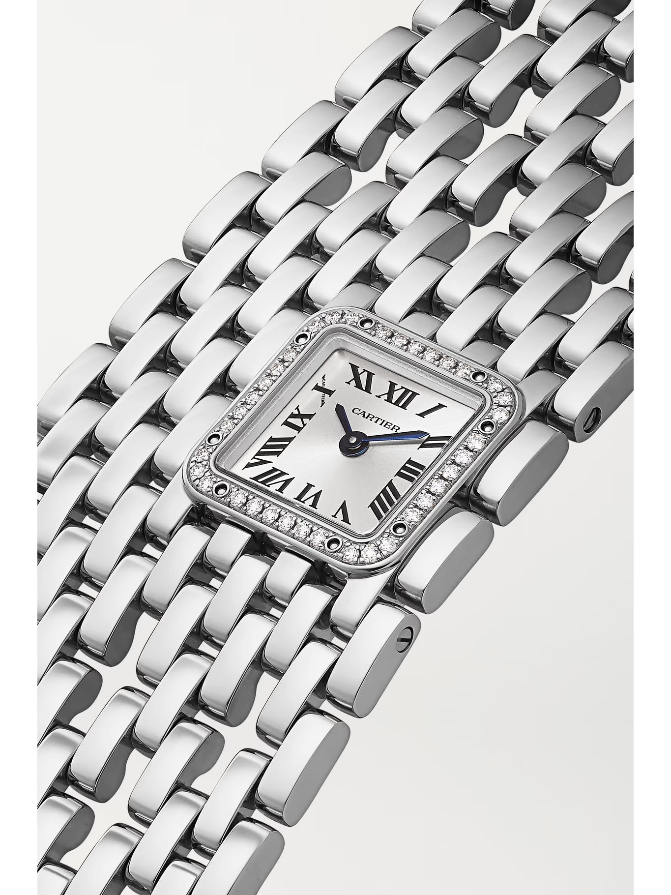 Panthère de Cartier Manchette 40mm 18-Karat White Gold and Diamond Watch