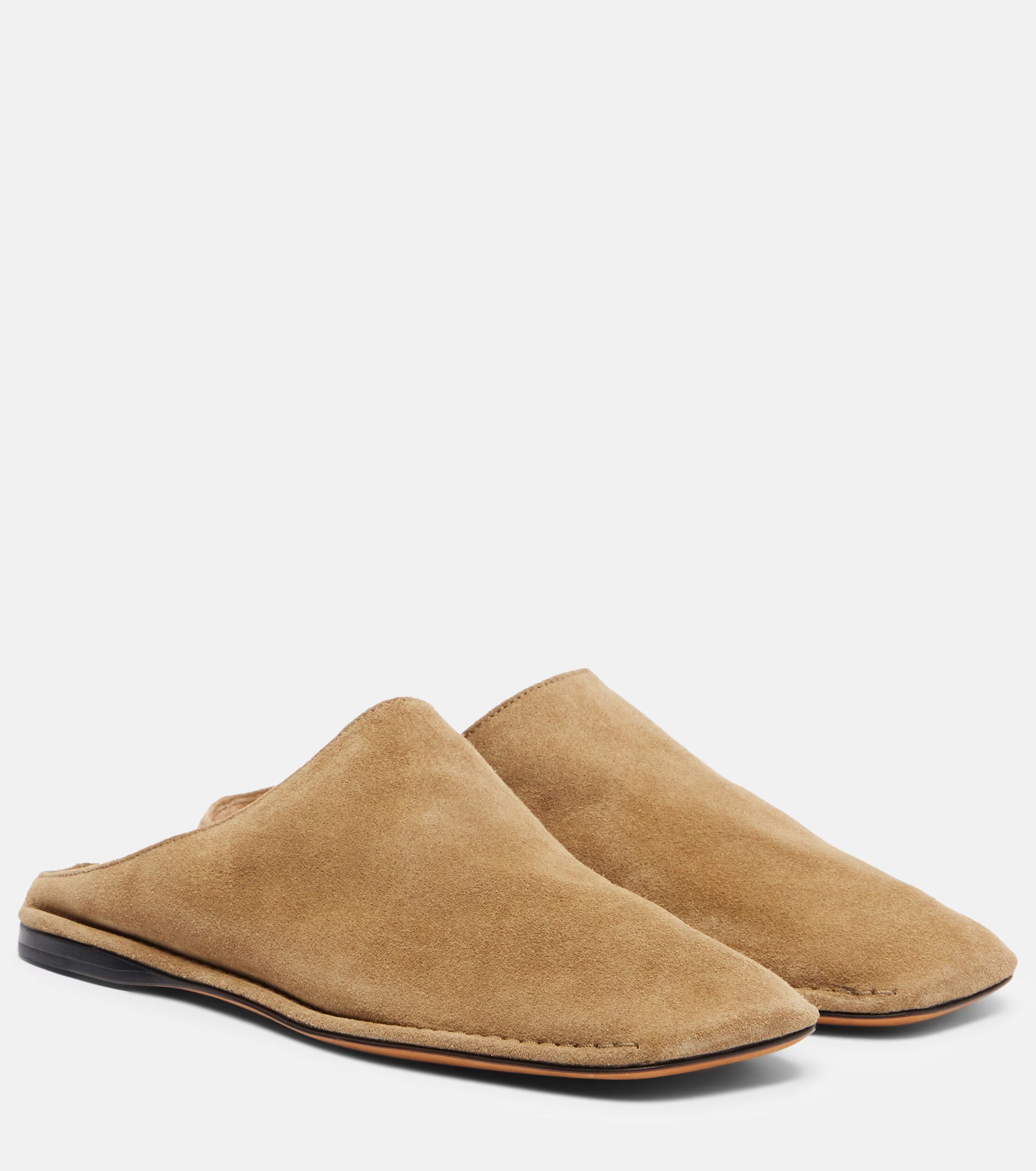 The Row Piper Suede Slides