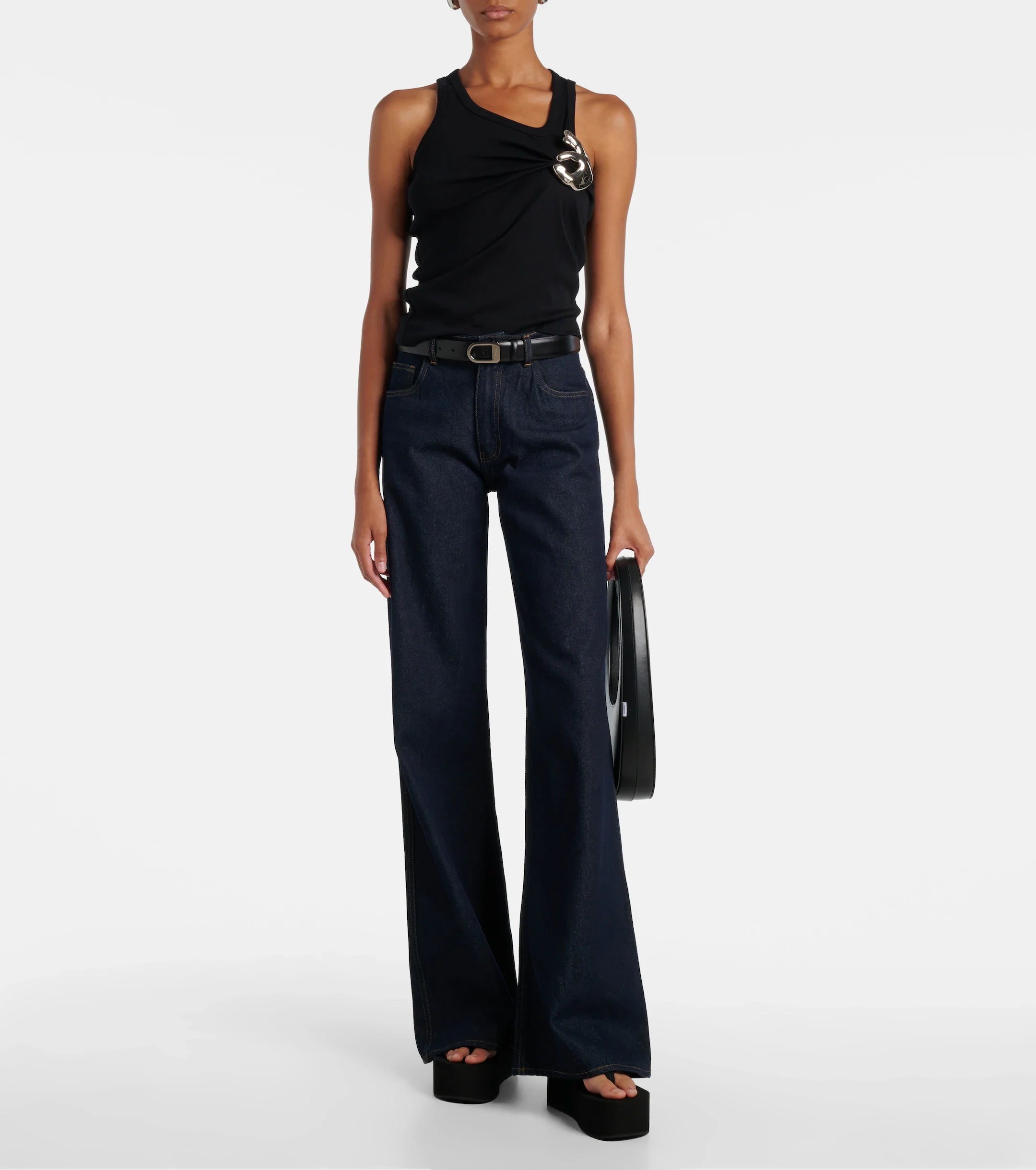 Coperni Platform Thong Sandals – Black