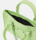 Balenciaga Le City Small Leather Tote Bag Green