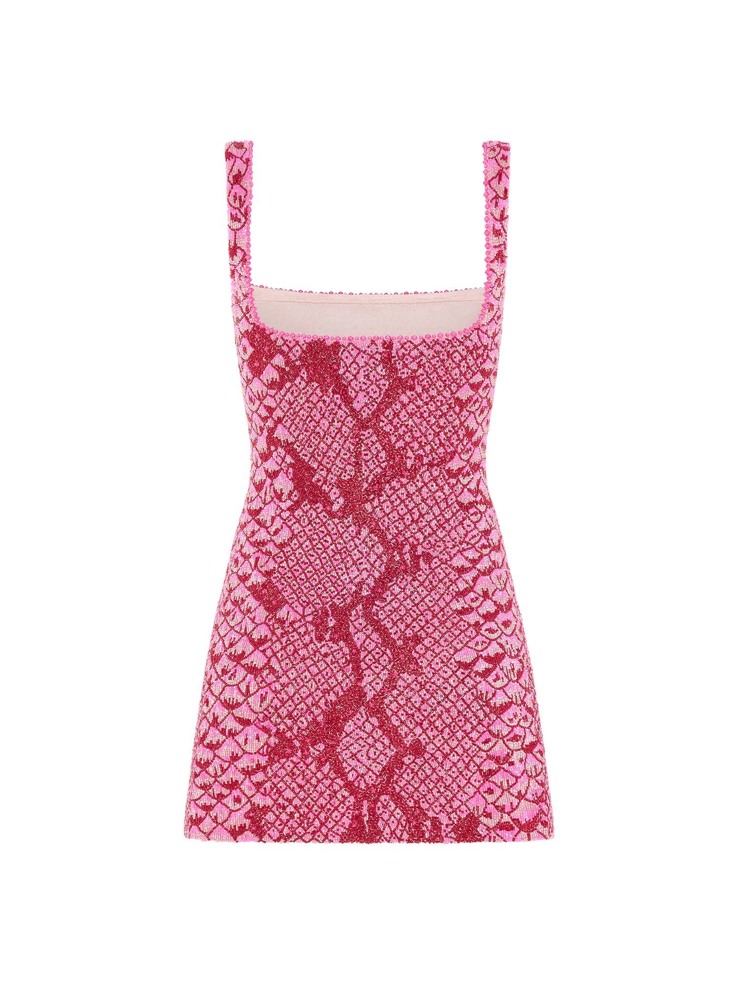 Clio Peppiatt Medusa Mini Dress in Pink