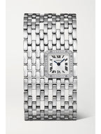 Panthère de Cartier Manchette 40mm 18-Karat White Gold and Diamond Watch