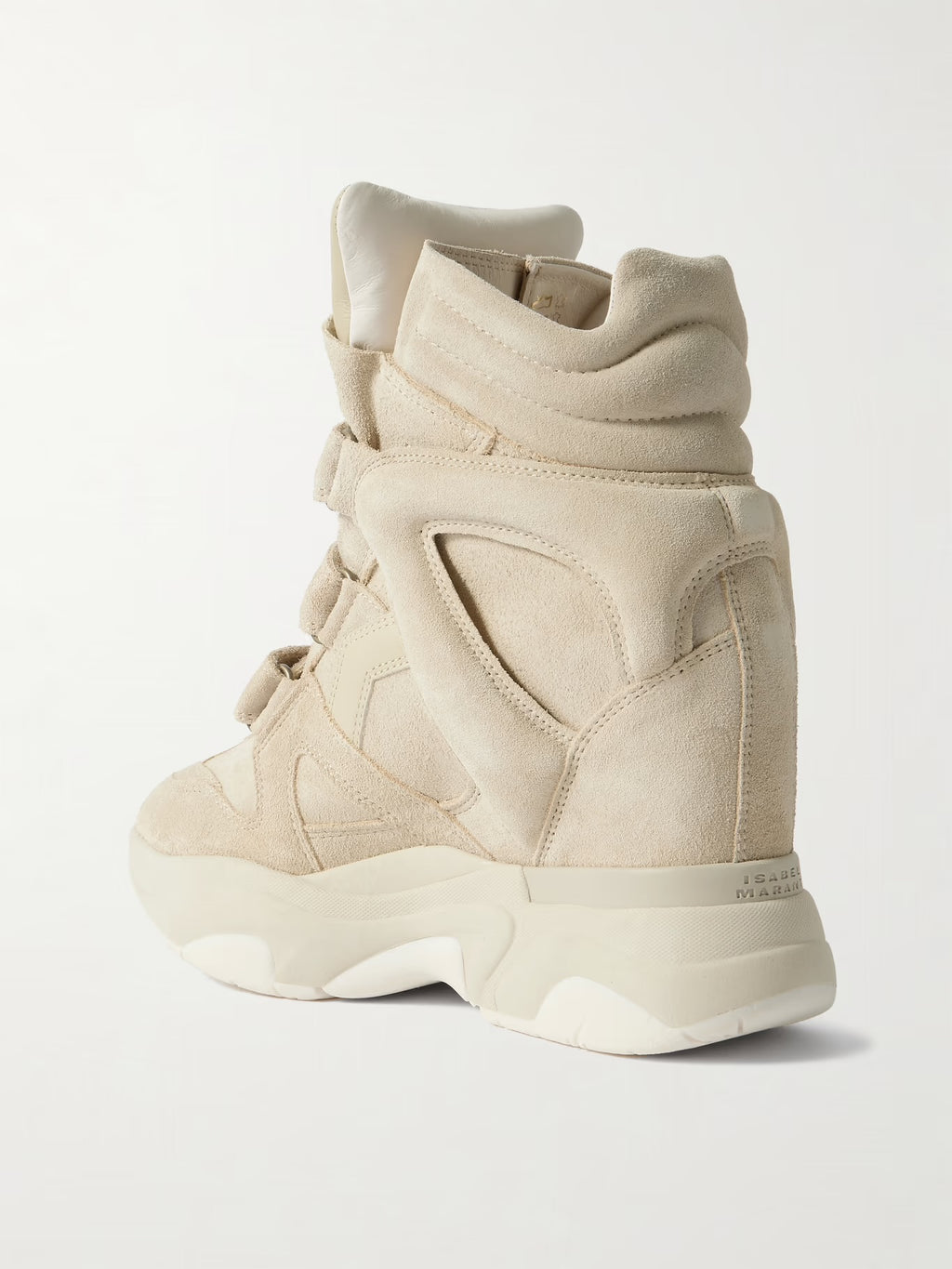 Balskee Suede High-Top Wedge Sneakers