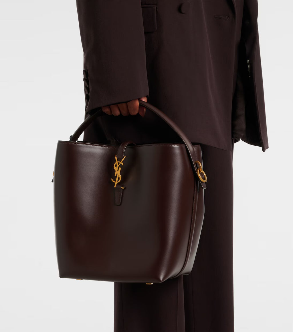 Saint Laurent Le 37 Leather Bucket Bag