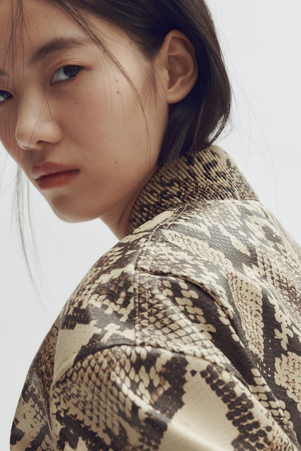 Stella McCartney x H&M Snakeskin-Print Bomber Jacket