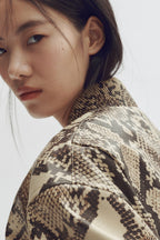 Stella McCartney x H&M Snakeskin-Print Bomber Jacket