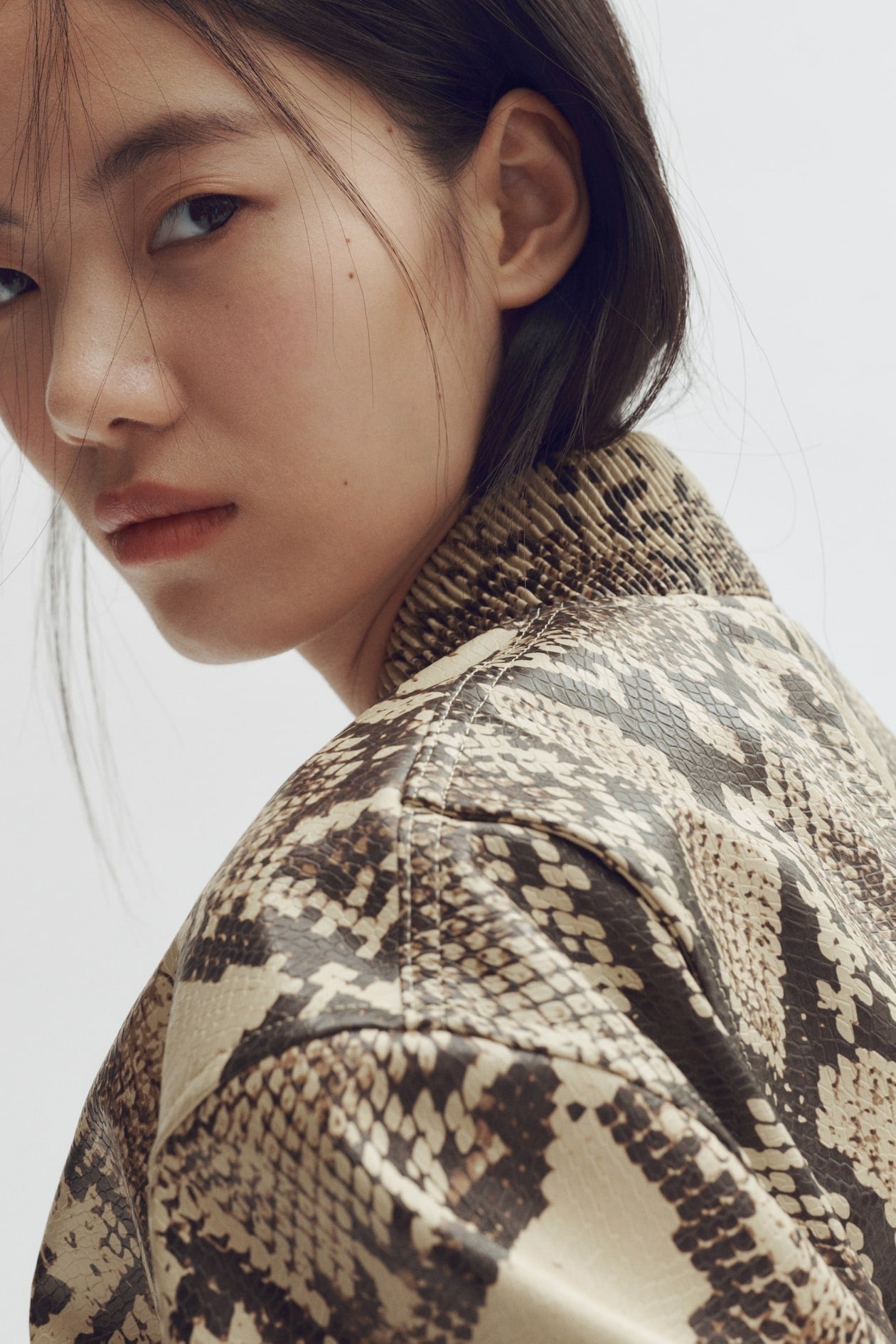 Stella McCartney x H&M Snakeskin-Print Bomber Jacket