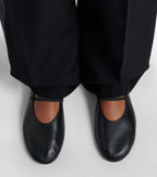 The Row Leather Ballet Flats
