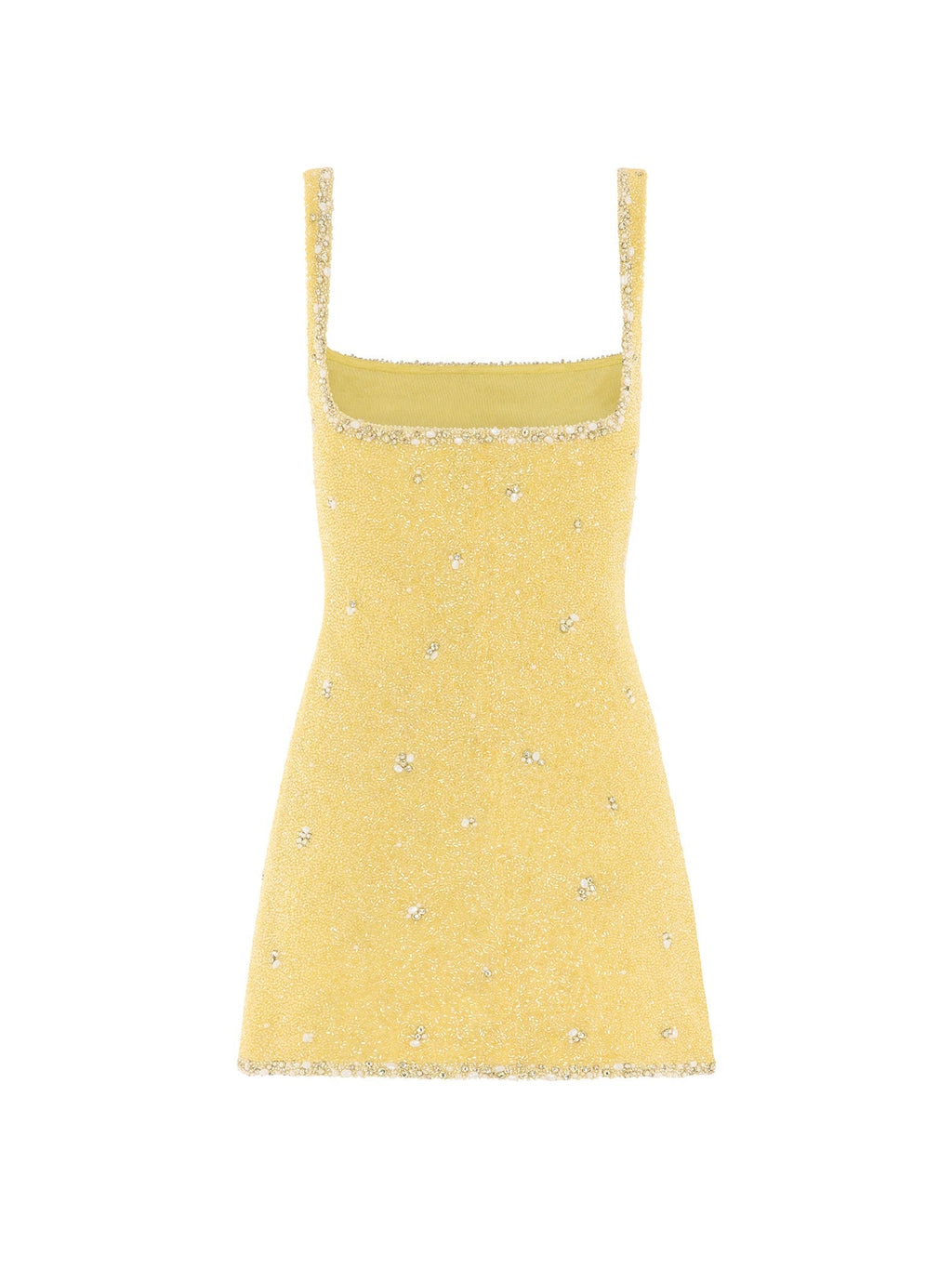 Clio Peppiatt Athena Mini Dress in Lemon