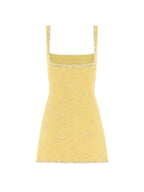 Clio Peppiatt Athena Mini Dress in Lemon