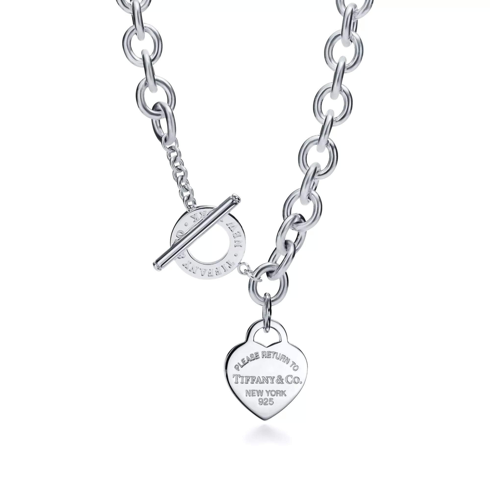Return to Tiffany™ Heart Tag Toggle Necklace in Silver