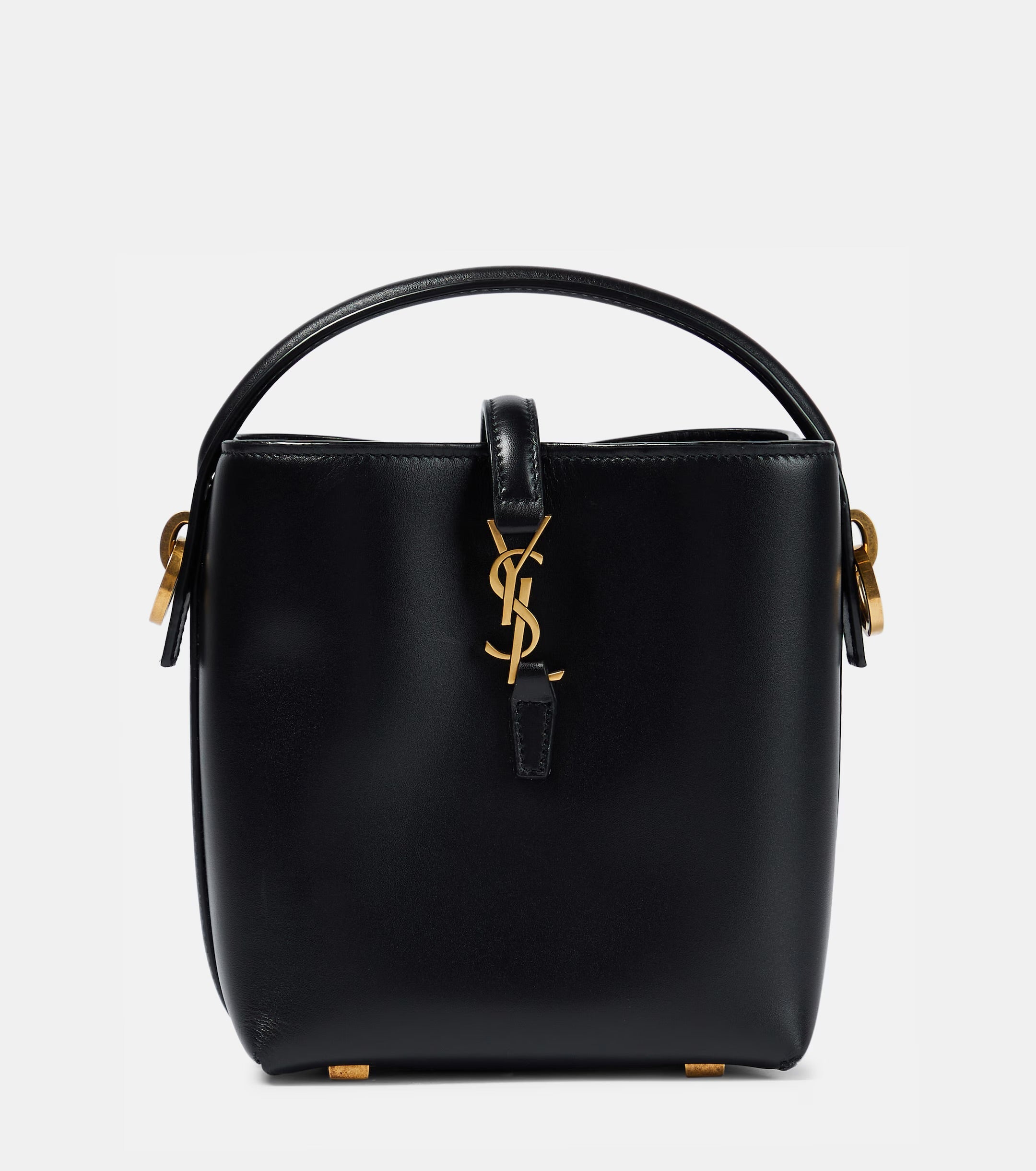 Saint Laurent Le 37 Mini Leather Bucket Bag