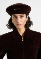Manière De Voir Vegan Leather Beret
