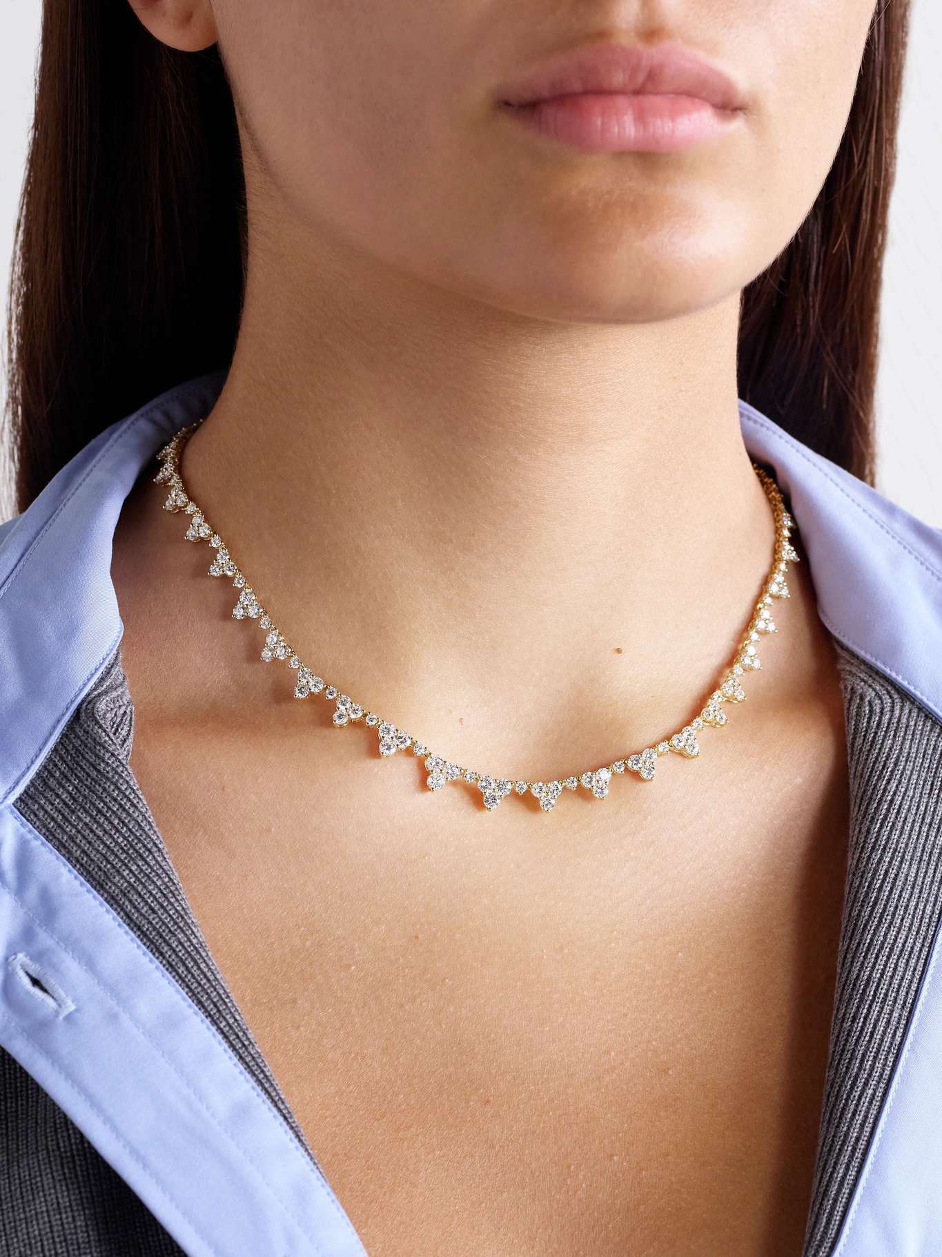 Eternity 18-Karat Gold Diamond Choker