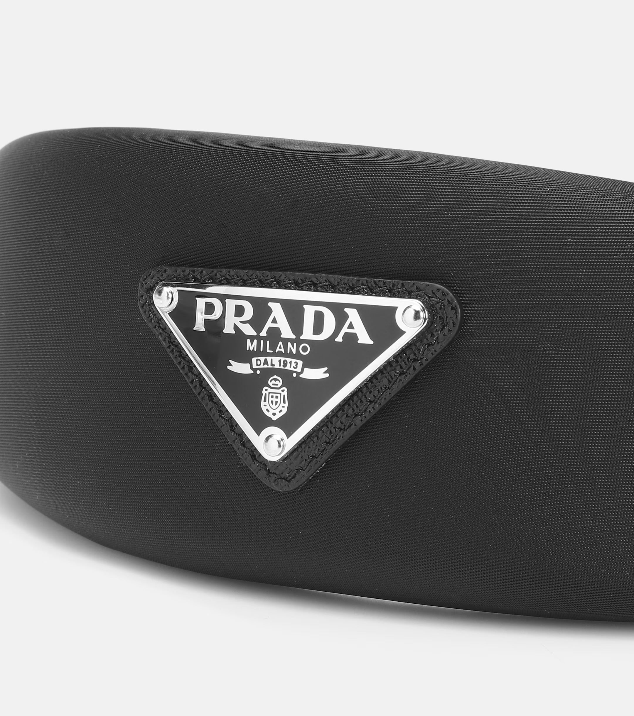 Prada Logo-Embellished Satin Headband