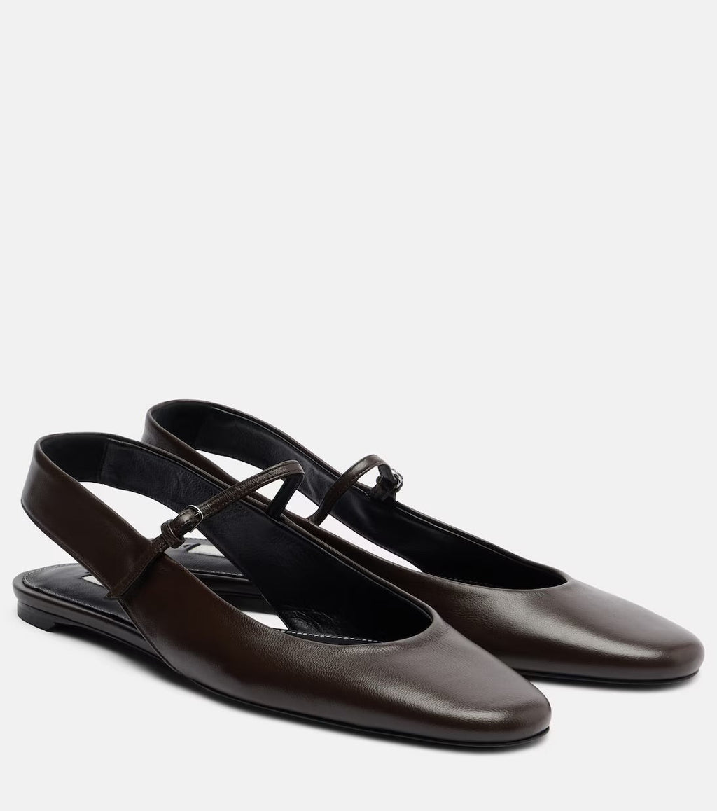 Leather Mary Jane Flats