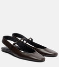 Leather Mary Jane Flats
