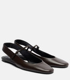 Leather Mary Jane Flats