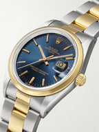 Rolex Vintage 1991 Oyster Perpetual Date Automatic 34mm 18-Karat Gold and Stainless Steel Watch
