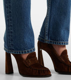 Saint Laurent Le Loafer 110 Suede Loafer Pumps