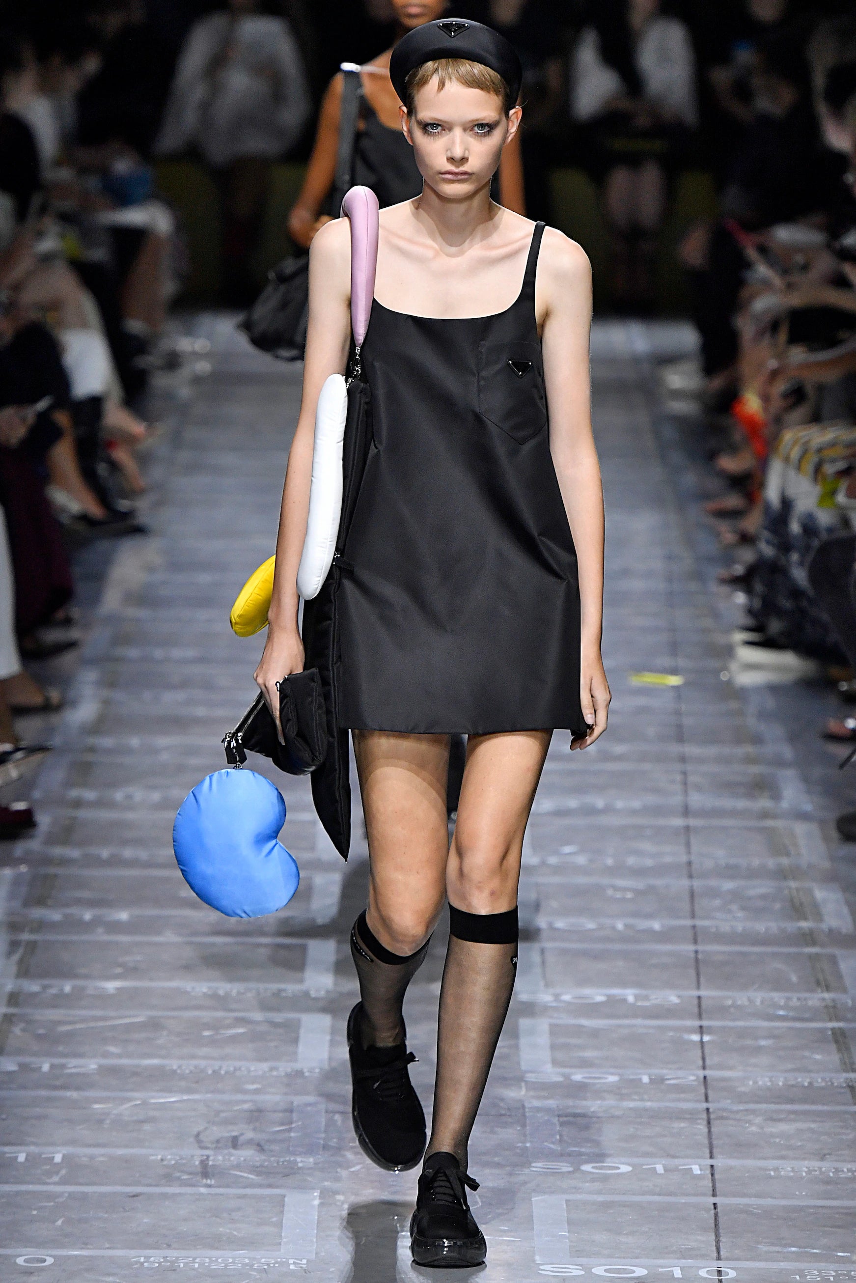 Prada Logo-Embellished Satin Headband