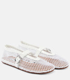 Alaïa Mesh Mary Jane Ballet Flats