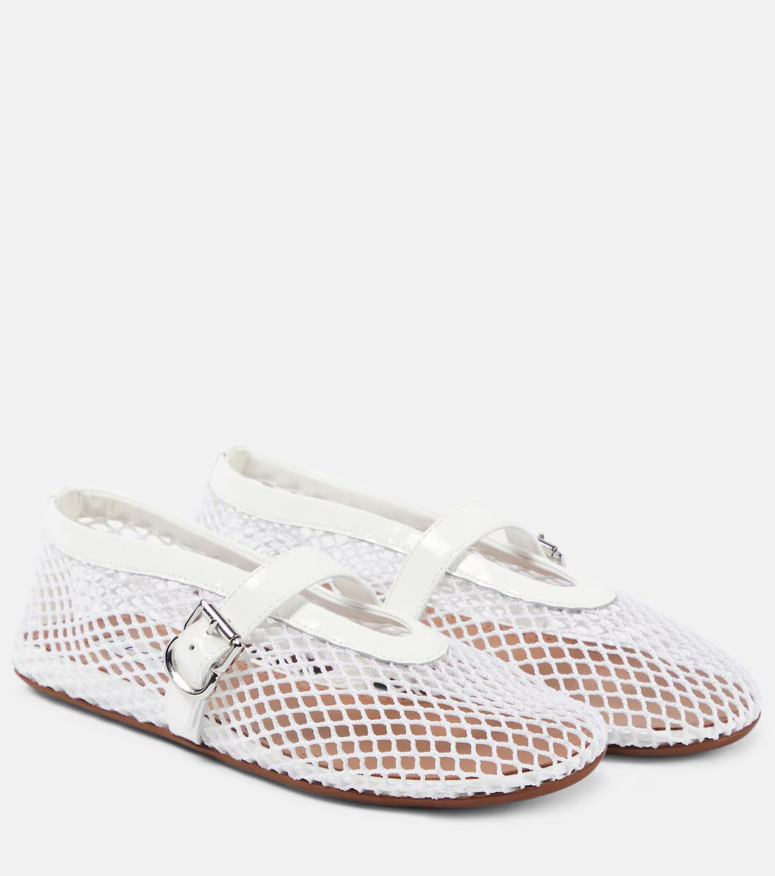 Alaïa Mesh Mary Jane Ballet Flats