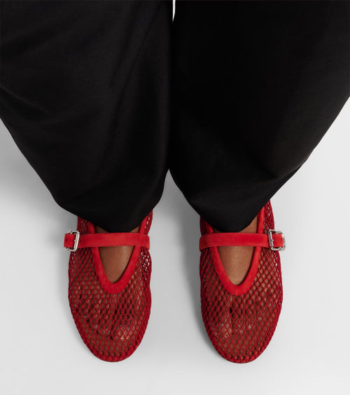 Alaïa Fishnet Ballet Flats