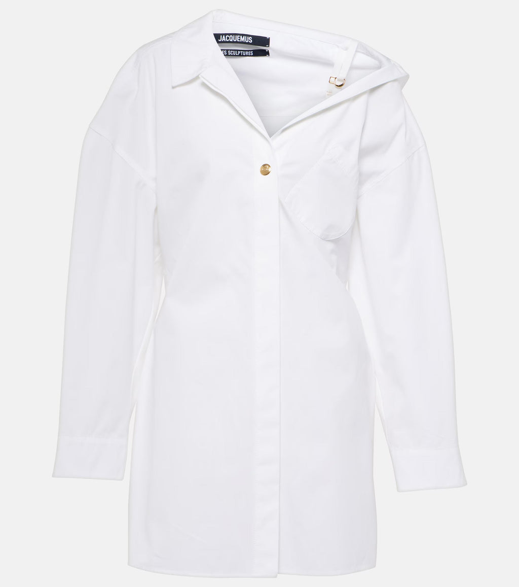 Jacquemus La Mini Robe Chemise Cotton Shirt Dress